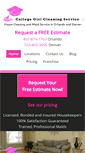 Mobile Screenshot of collegegirlcleaningservice.com